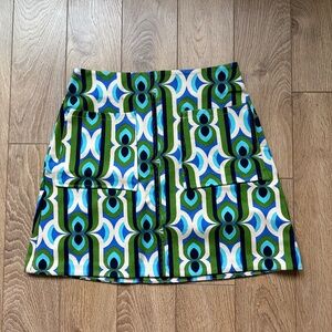 NEW! Maeve by Anthropologie The Marisela Mini Skirt Geometric